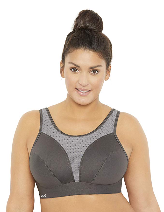 Amazon Brand - MxG - a Mae and Glamorise Collaboration - Women's Full Figure Plus Size No Bounce Camisole Sports Bra