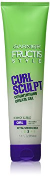 Garnier Fructis Style Curl Sculpt Conditioning Cream Gel, Curly Hair, 5.1 fl. oz.