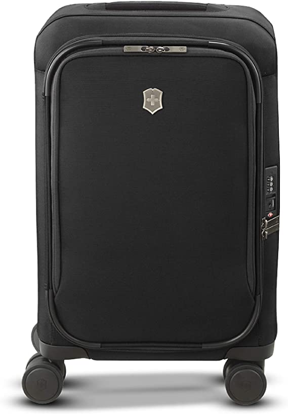 Victorinox Connex Softside Spinner Luggage, Black, Carry-On, Frequent Flyer (22")