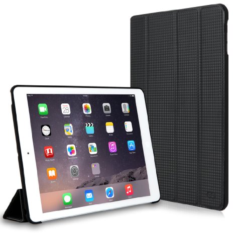 CaseCrown Omni Case (Carbon Fiber Black) for Apple iPad Air with Sleep / Wake Feature & Multi-Angle Viewing Stand