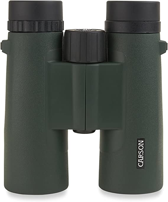 Carson JR Series 8x42mm or 10x42mm Full Sized Waterproof Binoculars for Bird Watching, Hunting, Sight-Seeing, Surveillance, Concerts, Sporting Events, Safaris, Camping, Travel and Outdoor Adventures