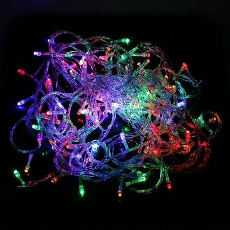 LEMONBEST Color Changing Starry Lights, RGB 10M 100 LED Fairy String Lights for Bedroom Christmas Home Garden Wedding