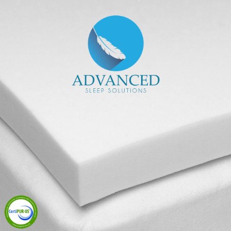 Twin Size Memory Foam Mattress Topper, 2 Inch Thick Superior Comfort Memory Foam, Highest Quality, Made in the USA