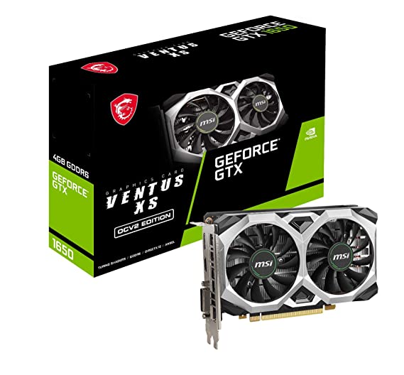 MSI GeForce GTX 1650 D6 Ventus XS OC 4GB GDDR6 128-bit Gaming Graphic Card