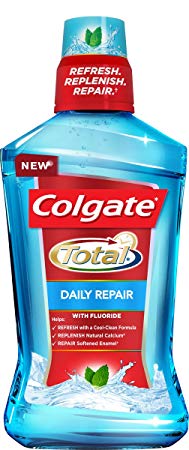 Colgate Total Daily Repair Mouthwash with Fluoride, Fresh Mint, 1 L