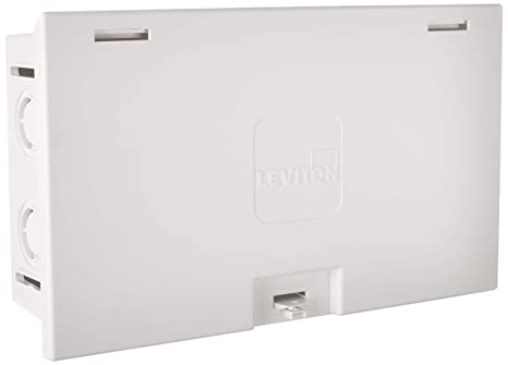 Leviton 47605-MDU MDU Compact Structured Media Enclosure with Cover, White