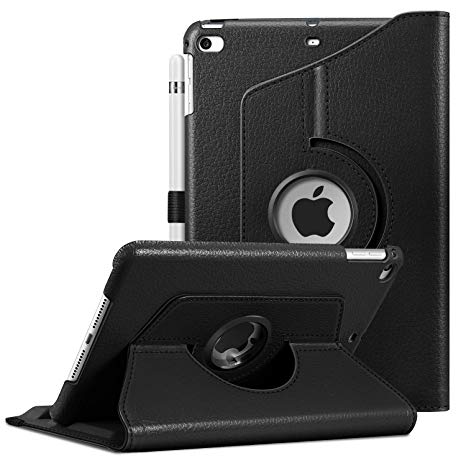 Fintie Rotating Case for iPad Mini 5th Gen 2019 / iPad Mini 4-360 Degree Rotating Smart Stand Protective Back Cover, Auto Sleep/Wake Feature for 7.9" iPad Mini 5 / Mini 4 Tablet, Black