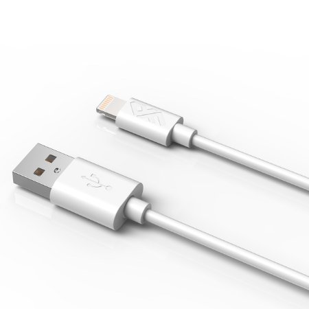 Apple MFI Certified - FlePow Lightning to USB Cable Sync and Charge for Apple IPhone 6  6 Plus  5S  5C  5  IPod 7  IPad Mini  Retina  Mini 3  IPad 4  IPad Air  Air 2-33 Feet  1 MeterWhite