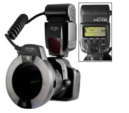 Viltrox JY670N i-TTL Macro LED Ring Flash Speedlite Light Flashgun for Nikon SLR Camera