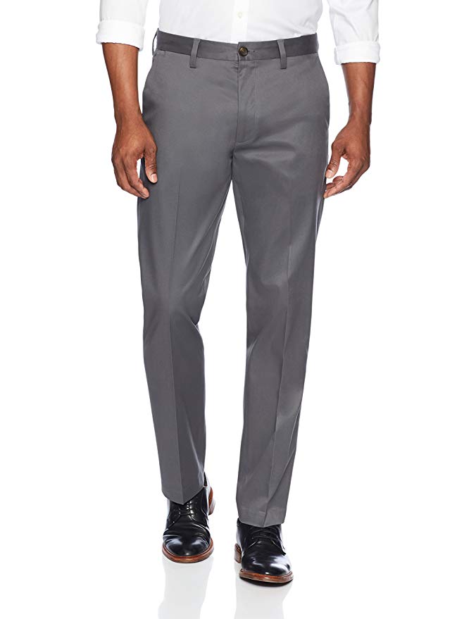 BUTTONED DOWN Men's Straight Fit Non-Iron Dress Chino Pant