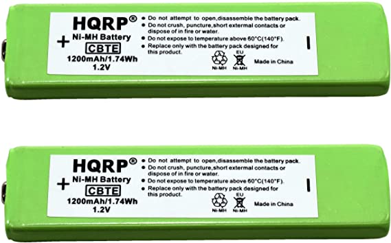 HQRP 2-Pack Gumstick Battery Works with Sony NC-5WM, NC-6WM, WM-701C, 1-528-231-11, WM-RX707, WM-F100, WM-FX675