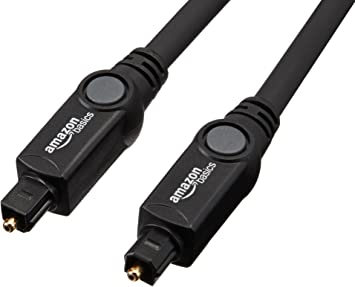 Amazon Basics Digital Optical Audio Toslink Sound Bar TV Cable - 6 Feet