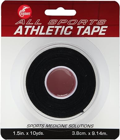 Cramer Team Color Athletic Tape, Easy Tear Tape for Ankle, Wrist, & Injury Taping, Protect & Prevent Injuries, Promote Healing, Athletic Training Supplies, 1.5" X 10 Yard Roll, Colored at Tape