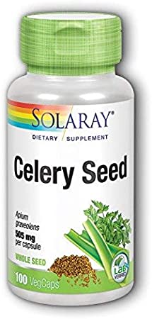 Celery Seed 505mg Solaray 100 Caps