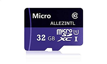 Micro SD Card 32GB, Allez Micro SDXC UHS-I Card High Speed Memory Card Digital Cameras Cellular -Phones-Tablet GPS PCs Class 10 Full HD Video