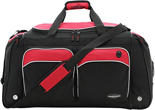 Travelers Club 28" ADVENTURE Travel and Outdoor Duffle Bag, Red Option