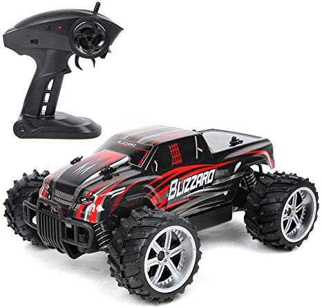 LBLA RC Car, Newest 2.4 GHz High Speed Remote Control Car 1/16 Scale Off Road RC Trucks, Racing Toy Car for All Adults and Kids(Red)