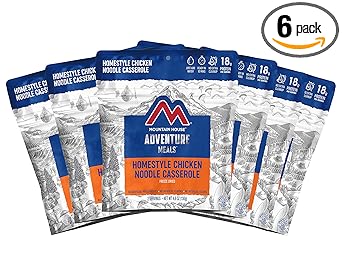 Mountain House Homestyle Chicken Noodle Casserole | Freeze Dried Backpacking & Camping Food | 6-Pack