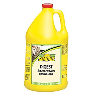 Simoniz D0860004 Digest Enzyme-Producing Drain Cleaner, 1 gal Bottles per Case (Pack of 4)
