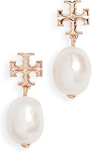 Tory Burch Women's Crystal Pearl Drop Earrings