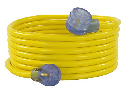 Conntek 14360 RV 30 Amp Extension Cord, Yellow (10-Feet)