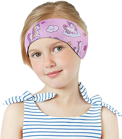 MoKo Swimming Headband for Kids & Adults, Cute Swimmers Headband Ear Band Waterproof Ear Protection Band (S Size for Kids Age 1-2, M Size for Kids Age 3-9, L Size for Kids Age 10  and Adults)