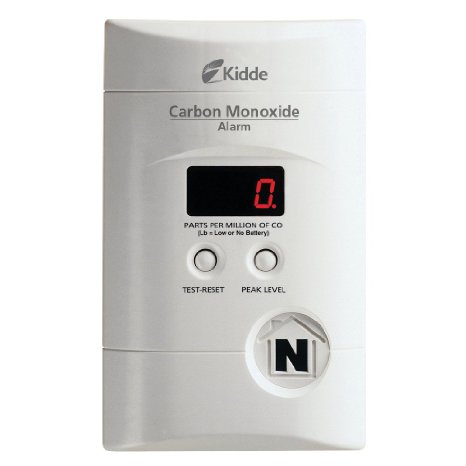 Kidde KN-COPP-3 Nighthawk Plug-In Carbon Monoxide Alarm with Battery Backup and Digital Display