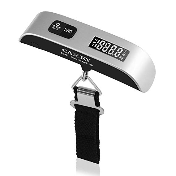 Digital Luggage Scale 110 Lbs Portable High Precision Travel Hanging Postal Scale with Temperature Sensor and Tare Function Gift for Traveller