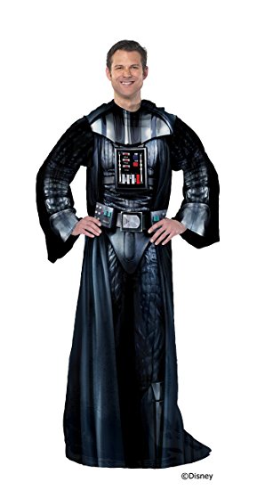 Disney Lucas Films' Star Wars Being Darth Vader Adult Comfy Throw with Sleeves, 48 by 71"