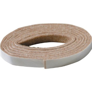 Shepherd Hardware 9818 1/2 58 inch Beige Self Adhesive Felt Strip Pad