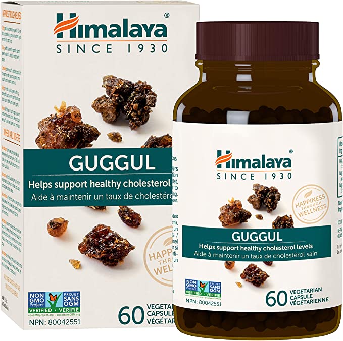 Himalaya Guggul, Helps Support Healthy Cholesterol Levels, 60 Vegetarian Capsules, 720 mg, 15 Day Supply