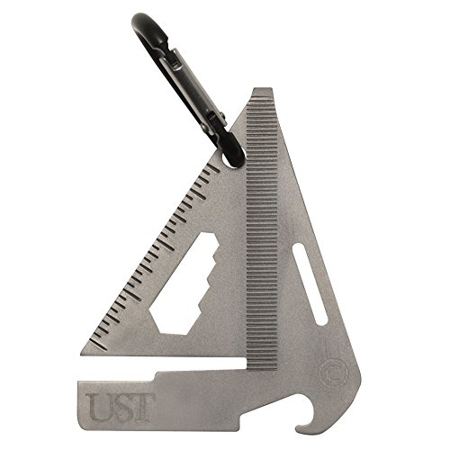 UST Tool-a-Long Multi-Tool Carabiners with Durable, Compact Stainless Steel Construction for Hiking, Kayaking, Camping, Travel and Outdoor Survival