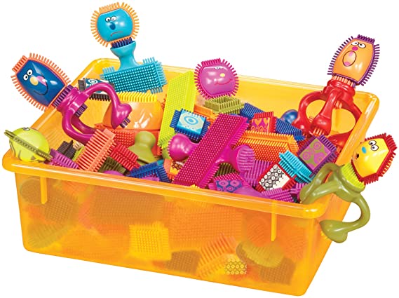 B. toys - Bristle Block Spinaroos - The Official Bristle Blocks - Toy Building Blocks for Toddlers (75Piece)