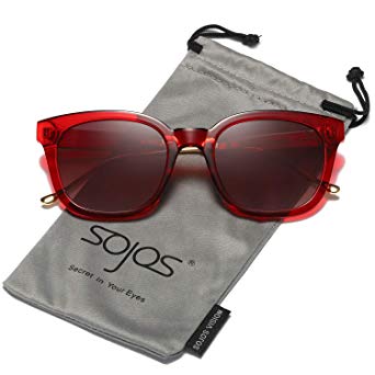 SOJOS Classic Polarized Sunglasses for Women Men Mirrored Lens SJ2050