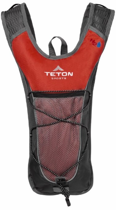 TETON Sports Trailrunner 2 Liter Hydration Backpack Perfect for Biking, Running, Hiking, Climbing, and Hunting; Red