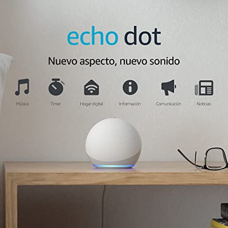 Echo Dot (4.ª generación) | Altavoz inteligente con Alexa | Blanco