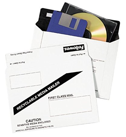 Fellowes DM100010 Paper Data Mailer White for CD, Zip Catridge, or Floppy Disk (10-Pack) (Discontinued by Manufacturer)