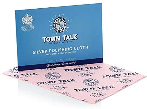 Town Talk Silver Polishing Cloth 4 Pack (12.5cm x 17.5cm)