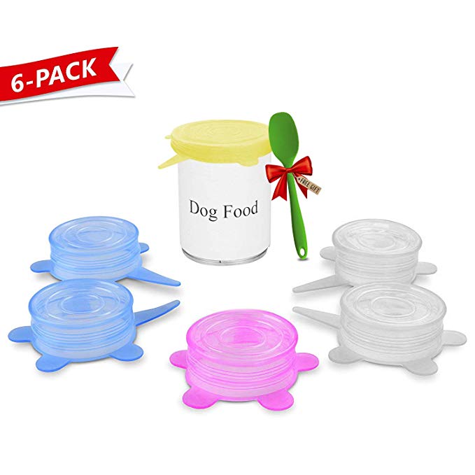 Trgowaul Can Covers/Universal Silicone Can Lids for Pet Food Cans/Fits Most Standard Size Dog and Cat Can Tops/100% FDA Certified Food Grade Silicone & BPA Free