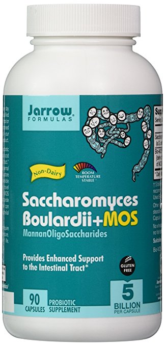 Jarrow Formulas Sacharomyces Boulardii MOS, 90 Pack of 2