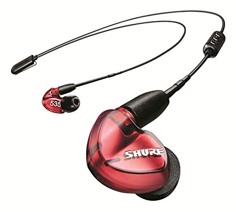 Shure SE535 Wireless Earphones with Bluetooth 5.0, Sound Isolating, Limited Edition Red