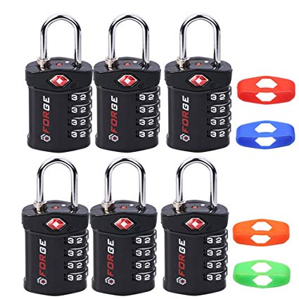 4 Digit TSA Lock, Change Your Own Color and Combination, Inspection Indicator