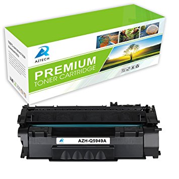 Aztech 1 Pack Replaces HP Q5949A 49A HP Q7553A 53A Black Toner Cartridge For HP LaserJet 1160 1320 1320N 1320TN 1320NW 3390 3392, LaserJet P2014 P2014n P2015 P2015d P2015n P2015dn P2015x