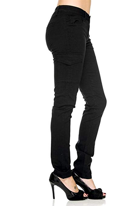 Jack David/Wax Jeans/Lucy/ 926 Jeans Women's Cargo Pants Sexy Stretch Solid Casual Skinny