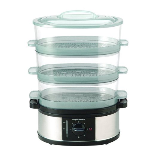 Morphy Richards 48755 3 Tier Food Steamer - Stainless Steel