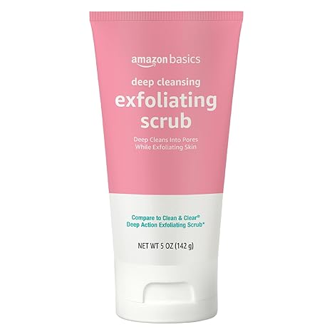 Amazon Basics Deep Cleansing Exfoliating Scrub, 5 Ounces, 1-Pack