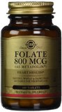 Solgar Folate 800 mcg as Metafolin- 100 Tablets