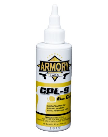 Armory Labs - CPL-9 Gun Cleaner, Protector, and Lubricant, 4oz Bottle