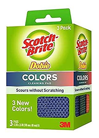 Scotch-Brite Dobie Colors All-Purpose Cleaning Pads, 24 Count