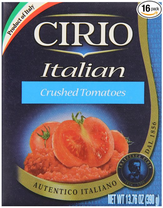 Cirio Italian Crushed Tomatoes, 13.76 Ounce (Pack of 16)